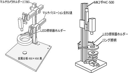 LED照明器ホルダー 使用例